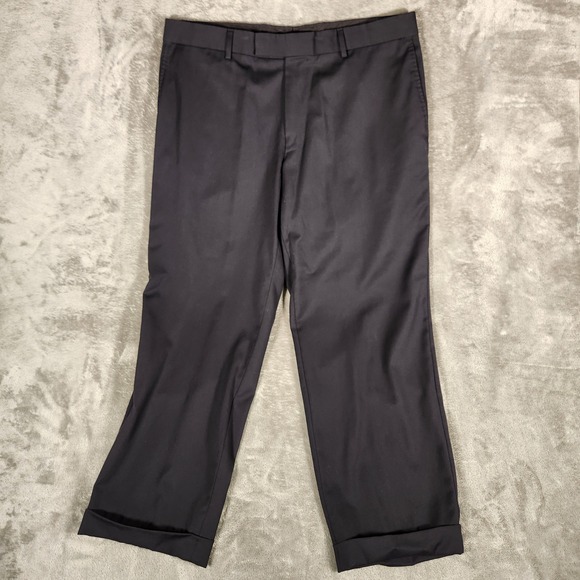 Hugo Boss Other - Hugo Boss Dress Pants Mens 44S Black Excellent Pasolini Movie Cuffed Trousers
